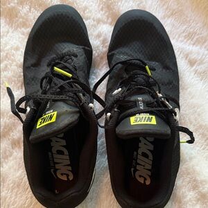 Nike Kids Black Kleats with Neon Yellow Accents